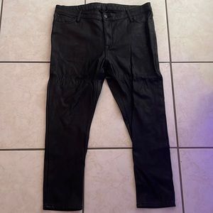 MENS ASOS FAUX LEATHER PANTS